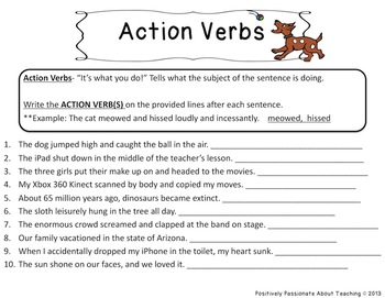 verb practice three printables with answer keys tpt