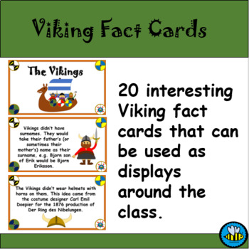 Preview of Viking Fact Cards