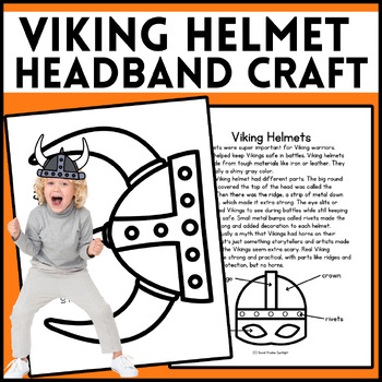 Preview of Viking Helmet Headband Craft| The Early Middle Ages| Fun Art Activities for Kids