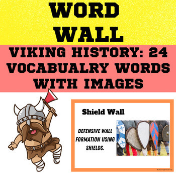 Preview of Viking History - Vocabulary Word Wall + Digital Frayer Model Template