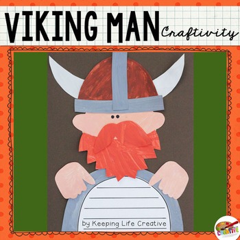 Preview of Viking Man Craftivity Template