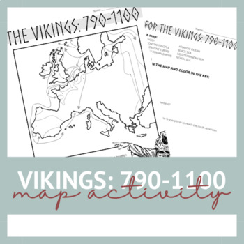 Preview of Viking Map Activity
