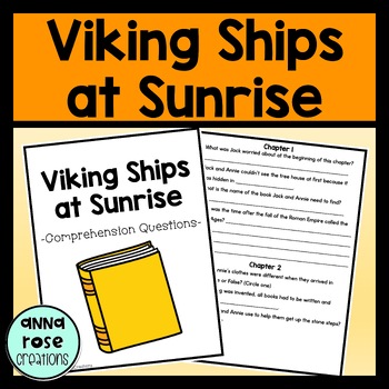 Preview of Viking Ships at Sunrise Comprehension Questions - Magic Tree House