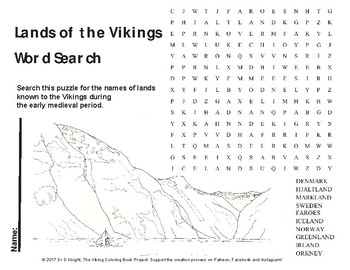 Preview of Viking Themed Word Searches