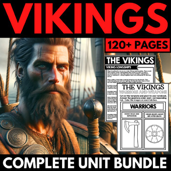 Preview of Viking Unit - Reading Passages - Comprehension Questions - Activities - Projects