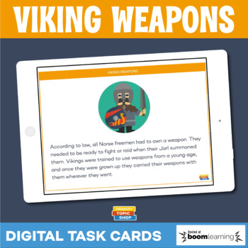 Preview of Viking Weapons • Boom Cards • Distance Learning