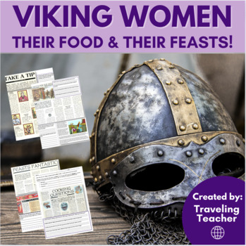 Preview of Viking Women, Their Food & Their Feasts! Reading Passages + Printable Activities