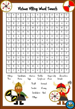 vikings word search teaching resources teachers pay teachers