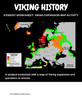 Viking expansion student map activity worksheet by MindRoar | TPT