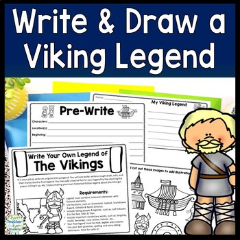 Preview of Vikings Activity | Write Your Own Vikings Legend | Viking Writing Activity