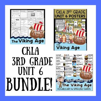 Preview of Vikings BUNDLE CKLA 3rd Grade Unit 6