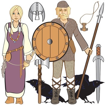 Vikings Clip Art - Medieval History - Middle Ages Norsemen by The ...