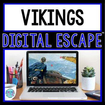 Preview of Vikings DIGITAL ESCAPE ROOM for Google Drive® | Distance Learning