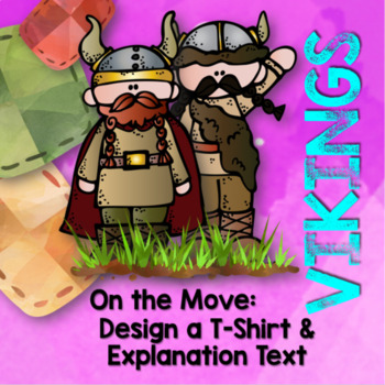 Preview of Vikings: Design a T-Shirt & Explanation Text