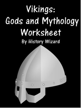 Preview of Vikings: Gods and Mythology Worksheet