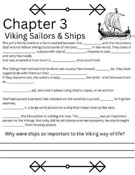 Preview of Vikings Notes-As-You-Read for CK History Grade 3