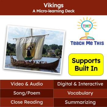 Preview of Vikings Reading Passage and Activities