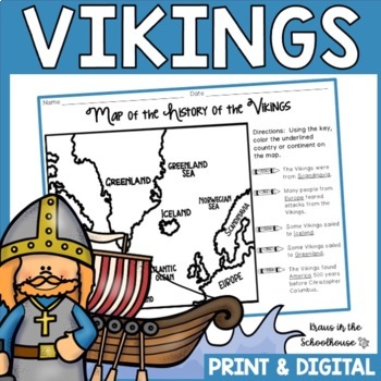 Preview of Vikings Unit | Easel Activity Distance Learning