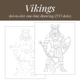 Viking Warrior | Hard Dot-to-Dot | Nordic History Art Activity