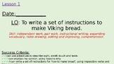 Vikings - Week 5 tasting and making Viking bread