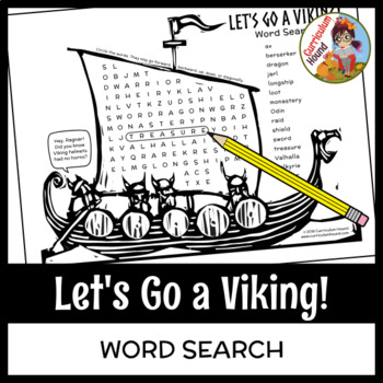 vikings word search let s go a viking by curriculum hound tpt