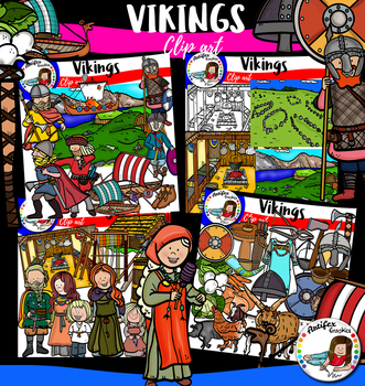 Preview of Vikings clip art- 100 items!