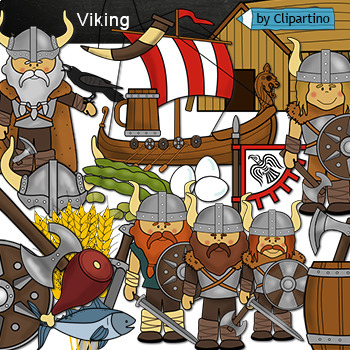 Preview of Vikings Clip Art /History clip art commercial use