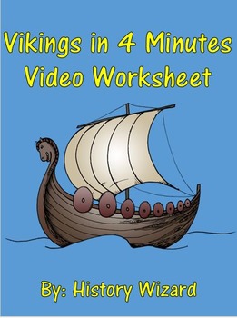 Preview of Vikings in 4 Minutes Video Worksheet
