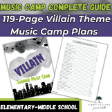 Villain Music Camp Complete Lesson Plans Printable  Elemen