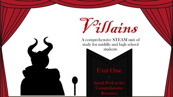 Preview of Villains: a Comprehensive STEAM plan (Unit 1 Only)