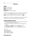 Villanelle Instructions and Outline