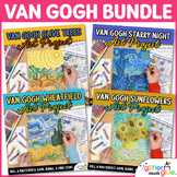 Vincent Van Gogh Art Lesson Bundle: Art Sub Plans, Rubrics, & Reflection Sheets