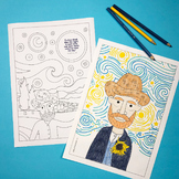 Vincent Van Gogh Colouring Pages (coloring)