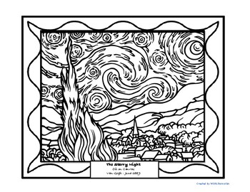 Vincent Van Gogh Biography Coloring Pages Bio Painting Word Search
