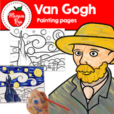 Vincent Van Gogh Painting Pages | Art Activities