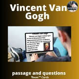 Vincent Van Gogh Passage and Comprehension Boom™ Cards-digital