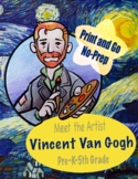 Vincent Van Gogh Printable | Meet the Artist Worksheet | H