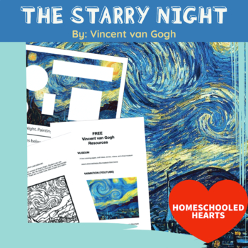 Preview of Vincent Van Gogh The Starry Night Art Appreciation