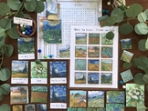 Vincent van Gogh Artist Unit Study 3 Part Cards, Word Search 