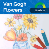 Vincent van Gogh Flowers - Video Drawing Lesson for Beginners