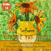 Vincent van Gogh Sunflowers: Drawing and Impasto Painting 