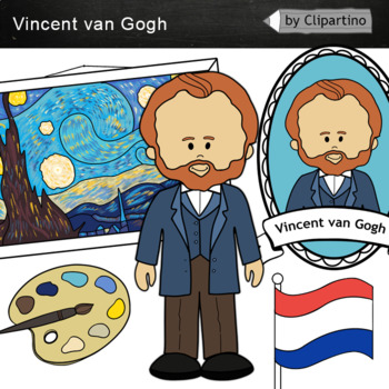 Preview of Vincent van Gogh clipart - Artists Clip Art