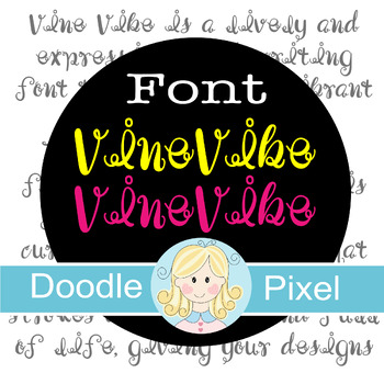 Preview of VineVibes font with a single liciense for commercial use.