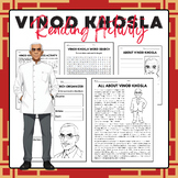 Vinod Khosla - Reading Activity Pack | AAPI Heritage Month