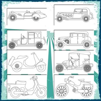 old cars coloring pages