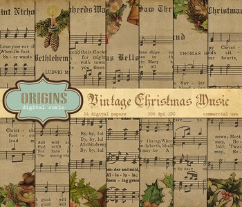 old christmas sheet music