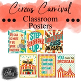 Vintage Circus Classroom Posters | Editable Carnival Class