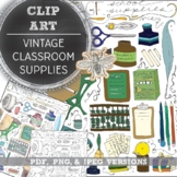 Art Teacher and General Teacher Clip Art: Vintage Classroo