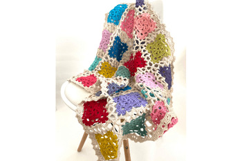 Preview of Vintage Crochet Pattern Snow Glories Lacy Afghan Blanket Throw PDF Instant Digit