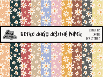 New Vintage Romance Digital Paper Kit in Red and Gold Instant Download